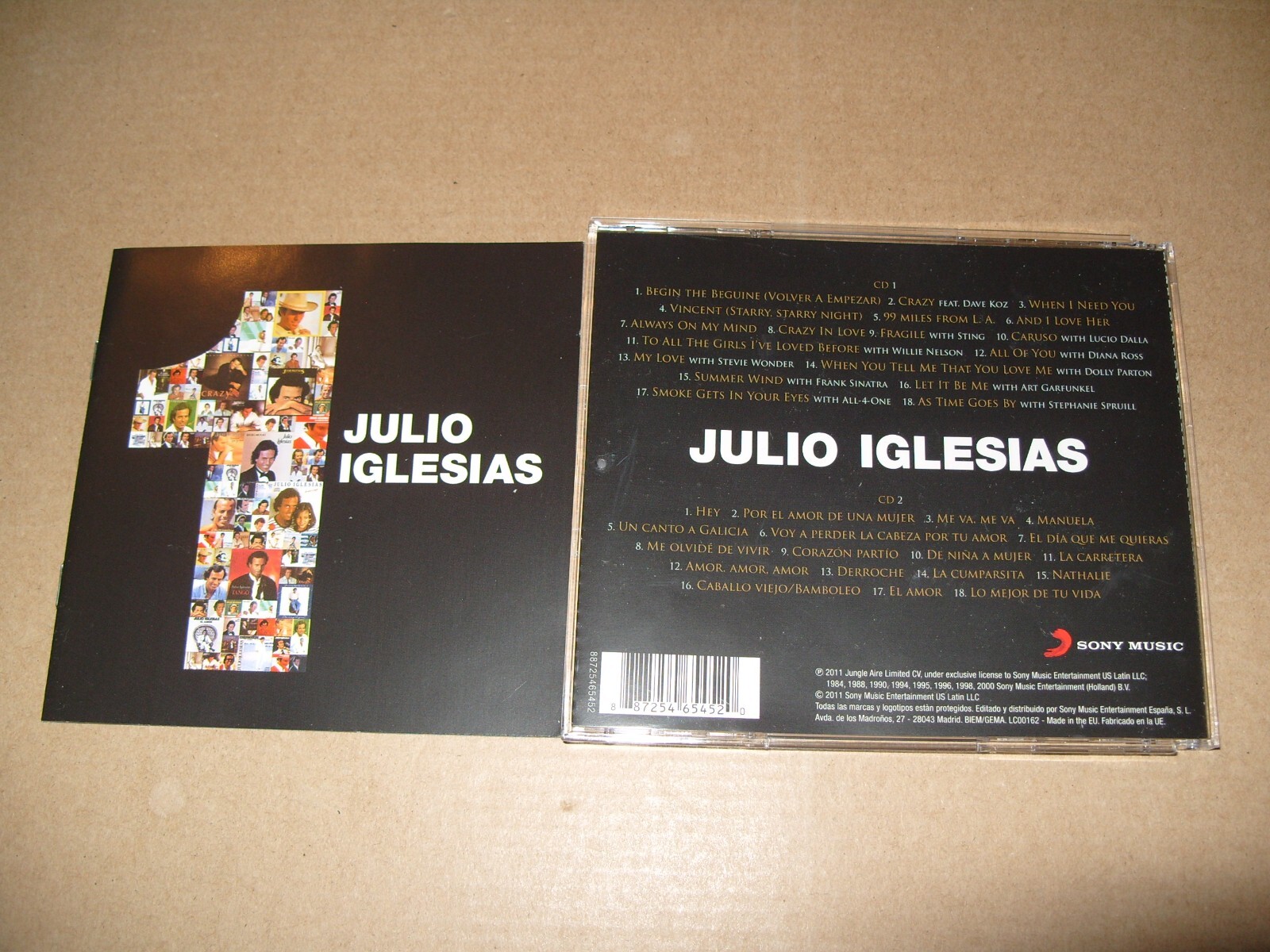 Julio Iglesias – 1 Greatest Hits 2 x CD + INLAYS EX/NEAR MINT CONDITION