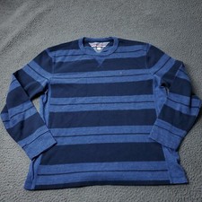 Tommy Hilfiger Sweater Boys Size XL Blue Crewneck Striped Casual