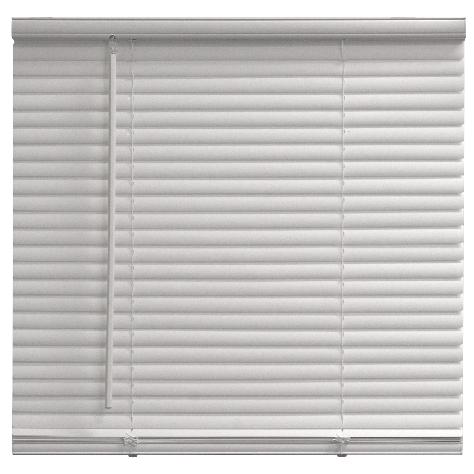Mainstays 1" Cordless Vinyl Light Filtering Mini Blinds, White, 31" W x 64" L