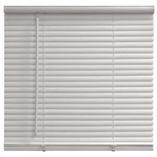 Mainstays 1" Cordless Vinyl Light Filtering Mini Blinds, White, 31" W x 64" L