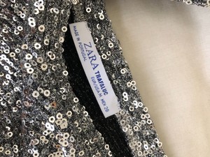 zara sequin long sleeve top