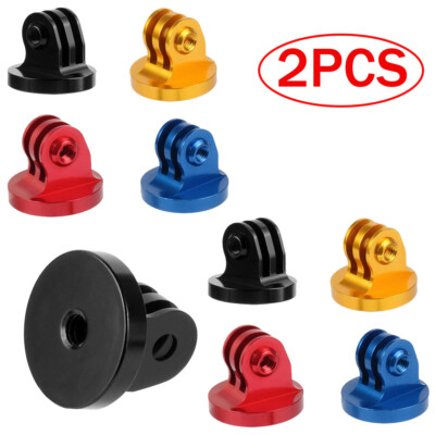 2PCS 1/4'' Screw Hole Tripod Monopod Mount Adapter For Gopro Hero 10 11 9 8 7 6 5