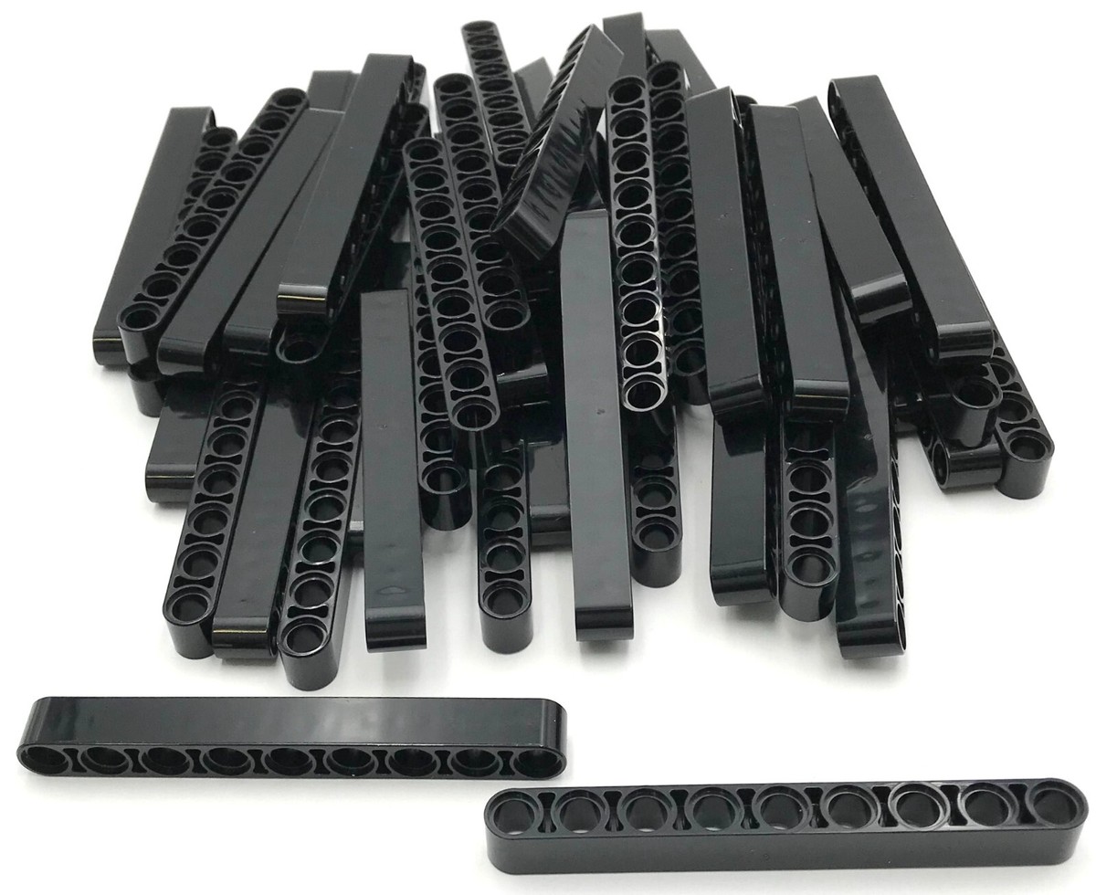 Lego 50 New Black Technics Liftarm Thick 1 x 9 Parts | eBay