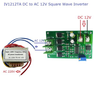 DC-AC 12V To 220V Inverter Frequency Converter 12W Square Wave Signal Generator