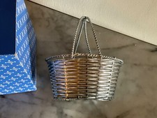 AVON SILVER PLATED BASKET Vintage Boxed Perfume Collectable in box Silver Plate