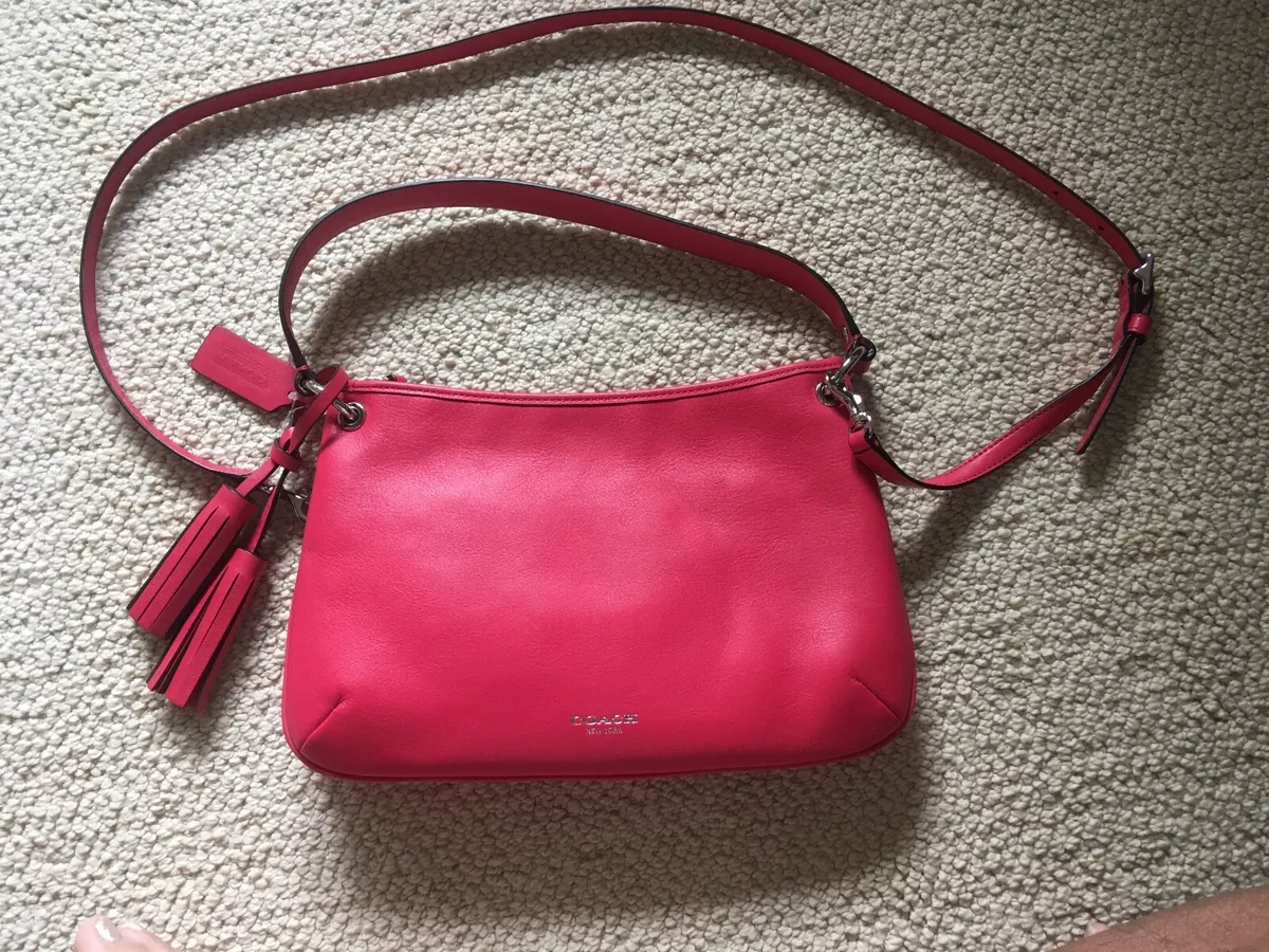 Coach NEW purse/handbag Crossbody Ladies Pink leather No. G1393–26601