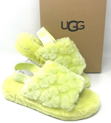 ugg slippers fluff yeah yellow