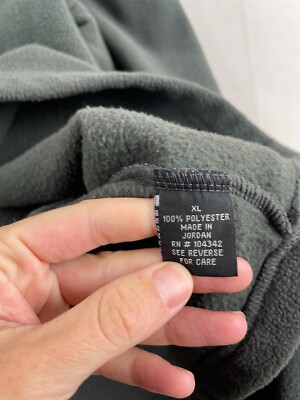 え OMX Sports Jacket Men's Size XL Green Gray Pullover Fleece Quarter