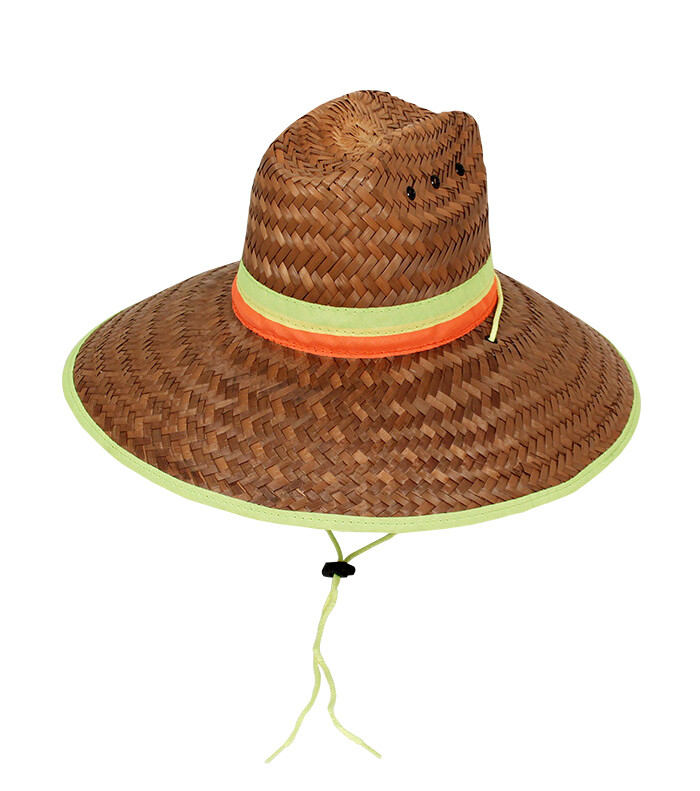 High Visibility StrawHat - Construction Safety Vibrant Color