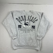 Vintage Penn State University Sweatshirt Adult Large Gray College Crewneck 90s