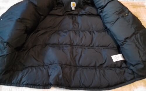 Herren Carhartt Kalkaska 100117001 schwarz Gänsedaunen gefütterte Jacke Größe 2XL - Bild 3 von 13