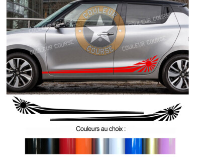 2 X FLAGGENSTREIFEN SONNENAUFGANG JAPAN JDM FÜR SUZUKI SWIFT STICKER BD101-1