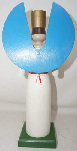 Engel Lichterengel Kerzenleuchter Kerzenhalter Erzgebirge DDR 31 cm - Bild 5 von 8