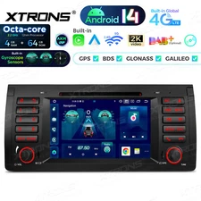 7" Android 14 64G For BMW X5 E53 IPS Screen Car DVD GPS Stereo CarPlay Head Unit
