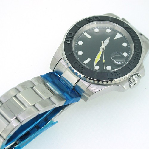 Parnis Men's Automatic Mechanical Watch Sapphire Glass Luminous Marker Date Gift - Picture 6 of 11