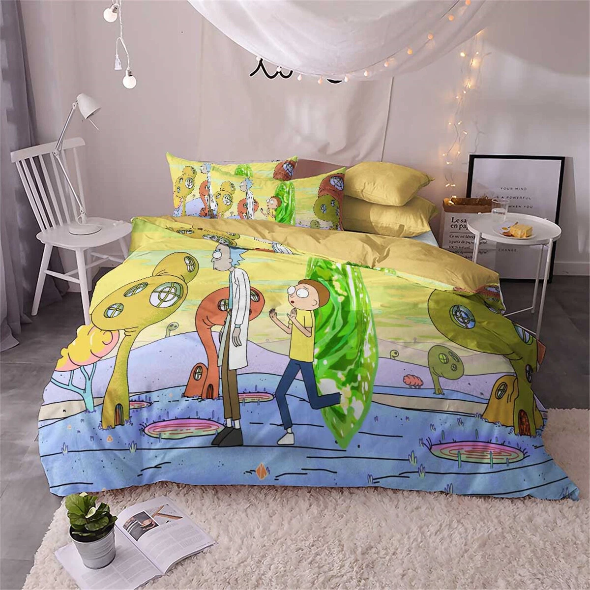 Rick and Rickandmorty Bedding Set, Bedroom Decoration