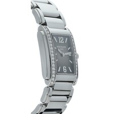 Patek Philippe Twenty-4 4910/1200A-010 Diamond's Gray Dial Quartz Women's Watch 3