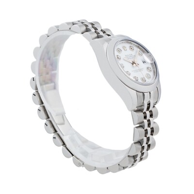 2007 Ladies Rolex Datejust 179160 Stainless Steel 26mm White