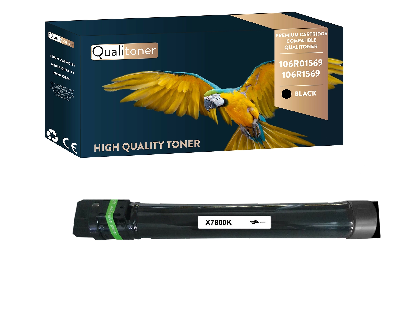 Toner 106R01569 noir Qualitoner pour imprimer vos documents pro sans bavure