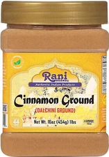 Rani Cinnamon Powder (Ground) 16oz (1lb) 454g PET Jar