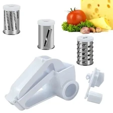 NEW 3in1 Restaurant Style Crank Parmesan Cheese Veggie Nut Fruit Grater Olive G