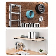 4/8PCS Heavy Duty Storage Hooks Wall Mounted Ladder for Bikes Tools Garden Shed