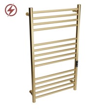 Dry Electric Brass Heated Slimline Towel Rail TUBO 500mm(w) x 900mm(h) 100W