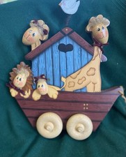 Noahs Ark Wall Hanging 14x12 Wooden