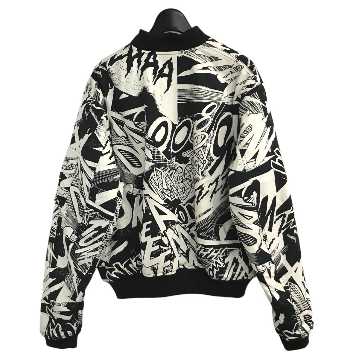 CELINE x Christian Marclay ブルゾンジャケット Black and White CELINE CHRISTIAN MARCLAY Bomber Jacket Size