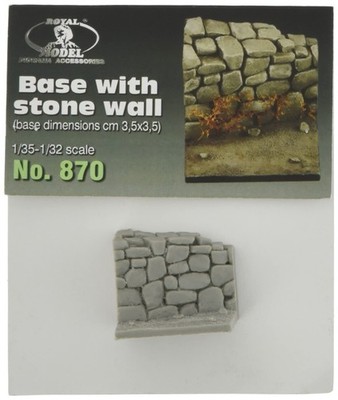 Royal Model Diorama Material Steinwand Display Sockel 3,5x3,5 (kompatibel mit 1/