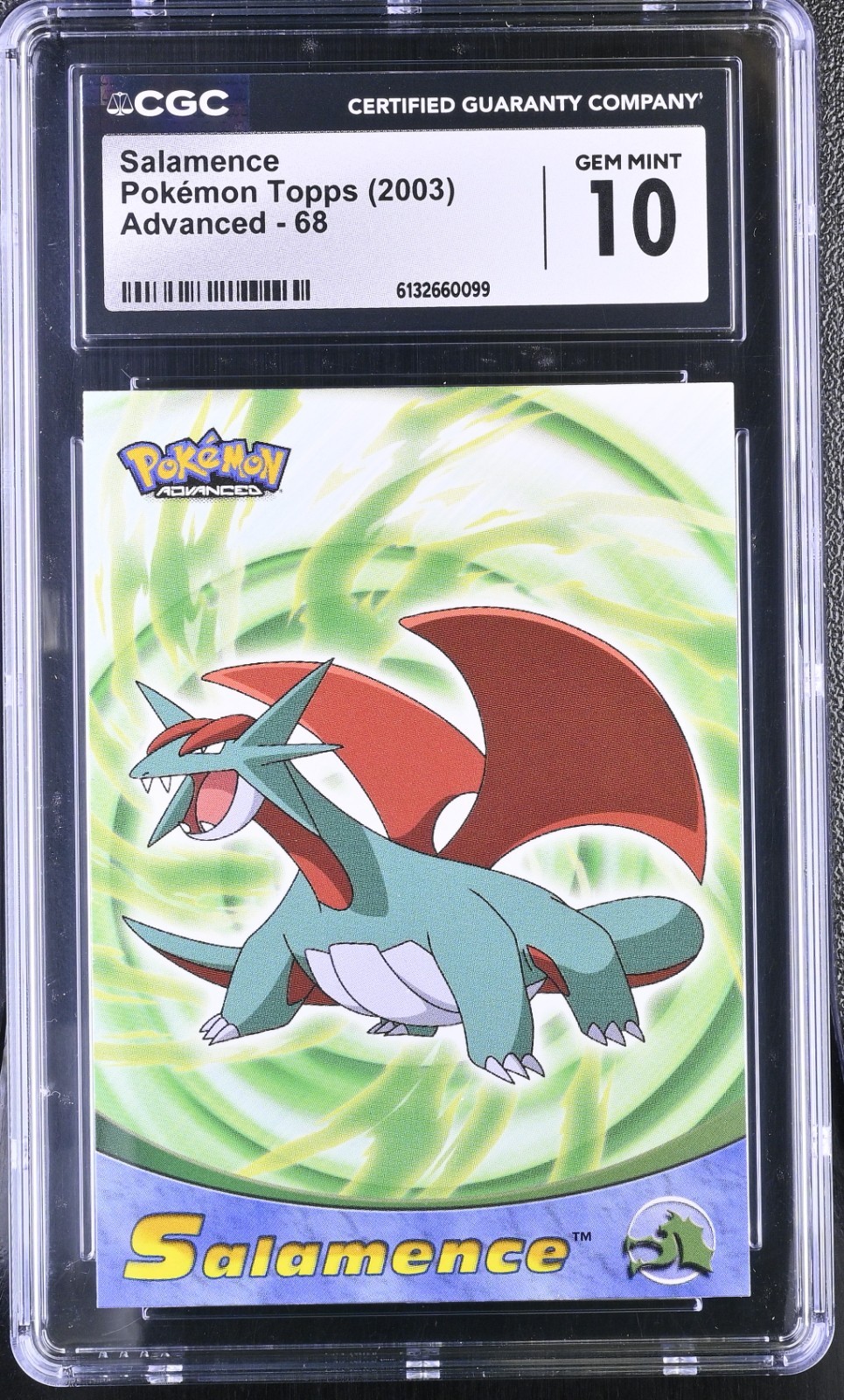 Pokemon Card Salamence 68 Topps Advanced 2003 CGC 10 GEM MINT