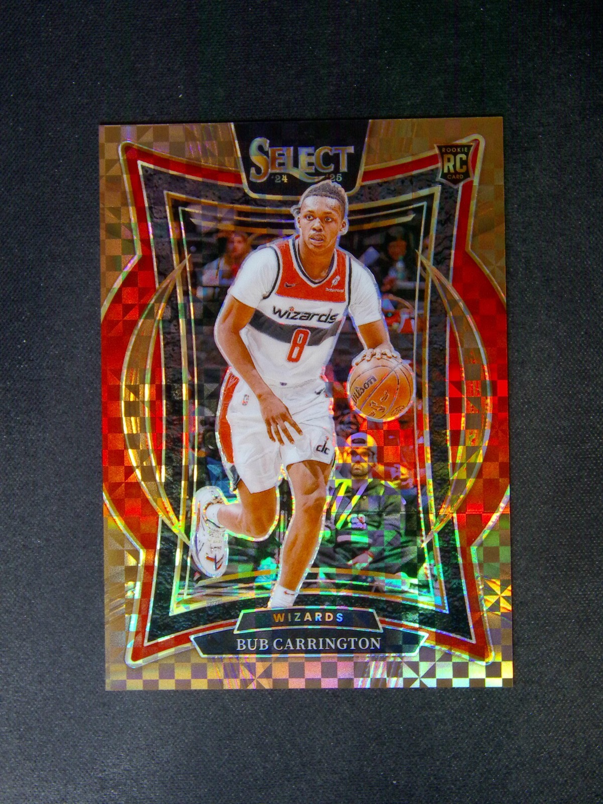 2024-25 Panini Select Bub Carrington #81 RC Rookie Concourse Bronze Check /49