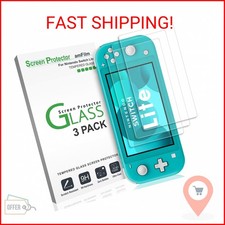 amFilm Tempered Glass Screen Protector for Nintendo Switch Lite 2019, 9H Drop 