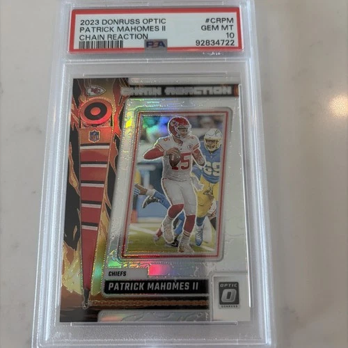 2023 Panini Donruss Optic Chain Reaction Patrick Mahomes II #CR-PM PSA 10 Chiefs