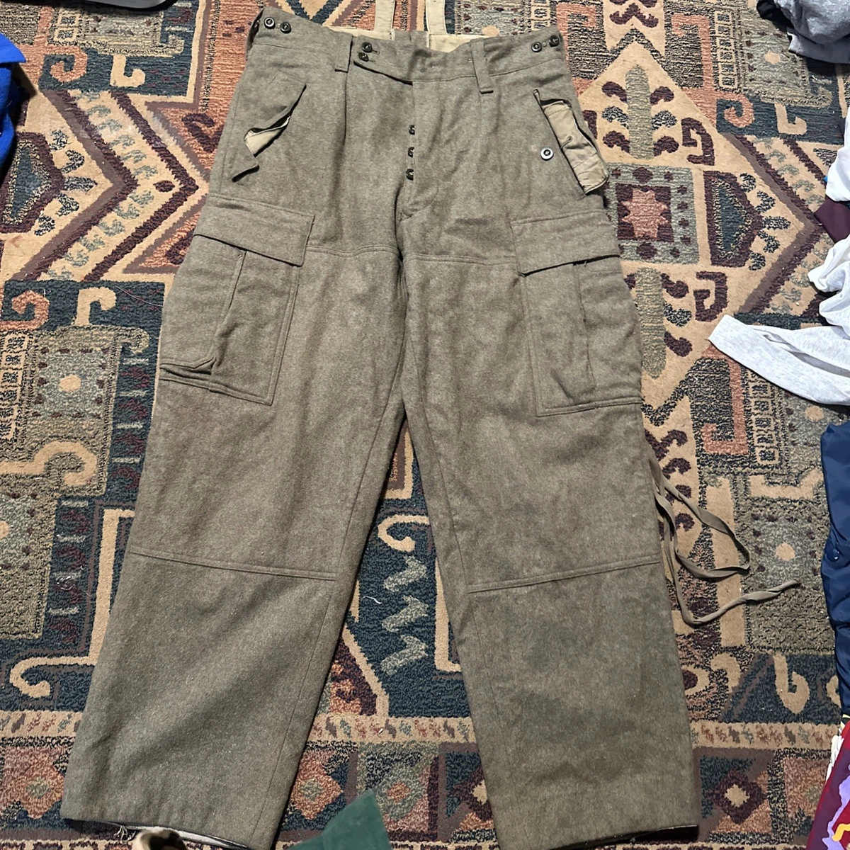 Original Military 100% Wool Vintage Pants for Men for sale | eBay