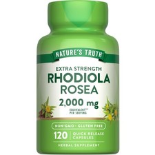 Nature's Truth Rhodiola Rosea  120 Capsules  Non-GMO 120 Count Pack of 1 