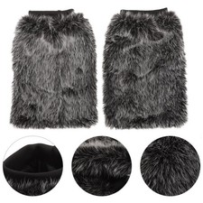 Warm Plush Socks Leg Warmers Fluffy Faux Fuzzy Furry Warms Boot Cuffs