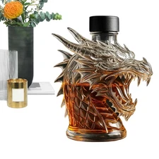 2025 New Cool Dragon's Wrath Whiskey Glass Bottle Decanter Statue Decoration
