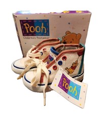 LNIB Vintage Y2K Disney Winnie The Pooh "P Is For Pooh" Character Shoes INF 3c