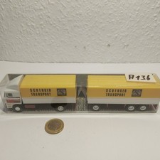 A136 Albedo Lkw mit Anhänger Schenker Transport weiß DAF  1:87 H0 2/3 HZ