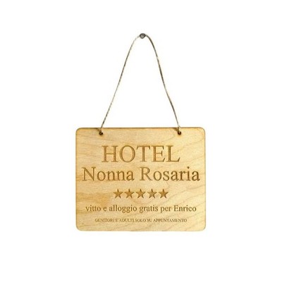 Holzschild Hotel Oma personalisiert mit Namen süße Geschenkidee
