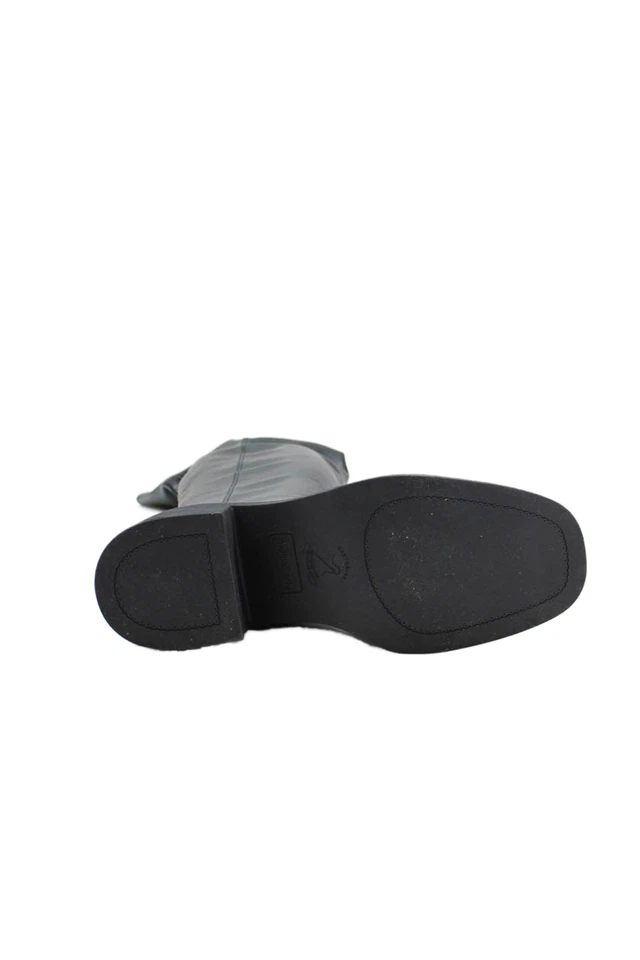 Franco Sarto Womens Slip On Block Heel Over The Knee Boots Black Size 9 - Image 4 of 4