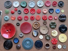 Unique Button Lot- No Duplicates- Mixed Styles & Sizes - 53pc | Vintage & Modern
