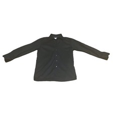 Eton Dress Shirt Mens 15.75 40 Black Slim Fit Long Sleeve Signature Twill Button