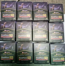 LOT OF 12 PURINA FortiFlora PRO Synbiotic Action Dog Probiotic Supplement 30pack