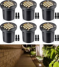 12W Low Voltage Landscape Lighting Anti-Glare Well Lights(Grated Top) 12V-24V...
