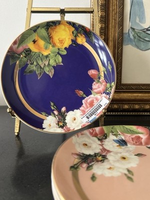Rosanna Seven Sisters 6'' Floral Botanical Appetizer/Dessert Porcelain Plates Set