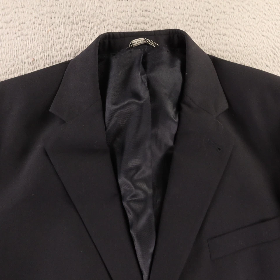 Chaqueta John Ashford M 43R Azul 100% Lana Lúpulo Abrigo Deportivo Botón Dorado Clásico Foto 2 de 4