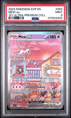 2023 POKEMON SVP EN-SV BLACK STAR PROMO 151 ULTRA-PREM COLL #053 MEW EX PSA 9
