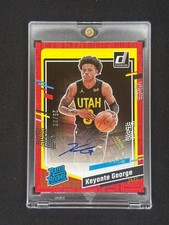 Keyonte George 2023 Panini Donruss Choice Red Rated Rookie Auto /99 Jazz